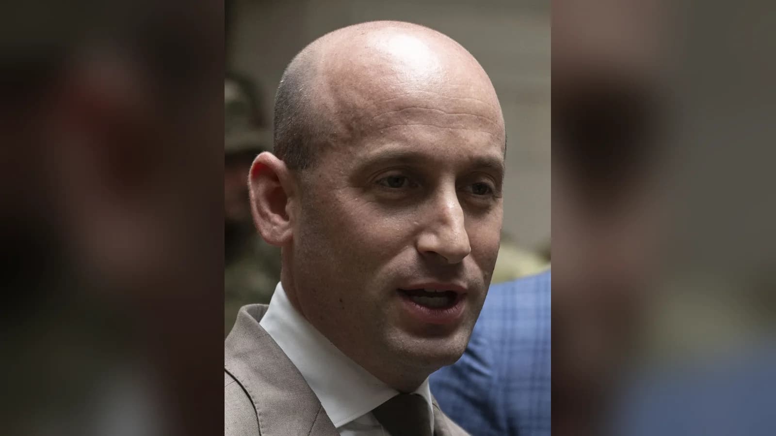 White House Deputy Chief of Staff Stephen Miller speaking in Washington in August 2025 (file photo)