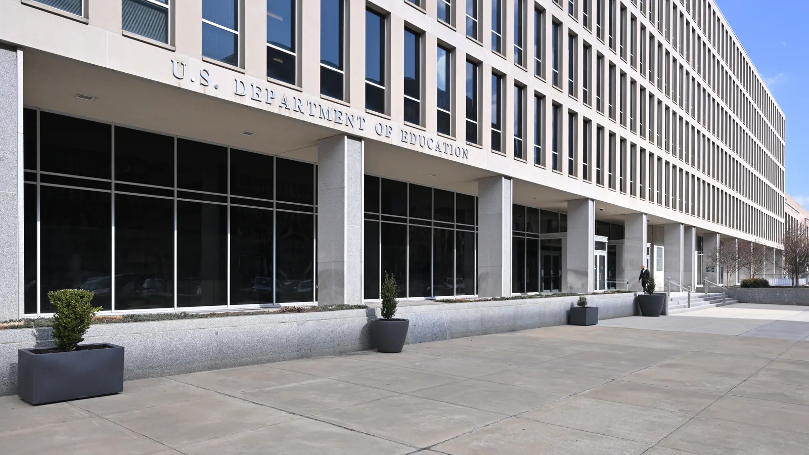 The Lyndon Baines Johnson Department of Education Building in Washington (file photo, 2025)